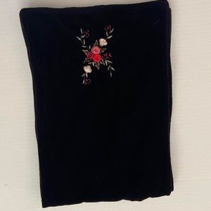 Vintage velvet scarf